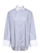 Classic Poplin Shirt Blue Malina