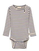 Body L/S Modal Striped Beige Petit Piao