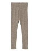 Wool Silk Leggings Agi Grey Wheat
