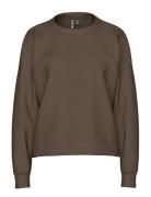 Pcchilli Ls Sweat Noos Bc Brown Pieces