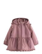 Vatteret Jakke Med Flæser Pink Lindex