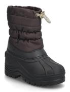 Pmwill Winter Boot Brown Pom Pom