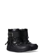 Tommy Hilfiger Snow Boots Faux Leather/Nylon Fabric Black Tommy Hilfig...