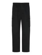 Cotton Pull On Straight Cargo Pa Black Calvin Klein Jeans