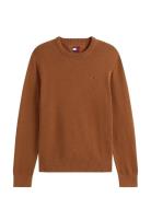 Tjm Slim Ess Sweater Ext Brown Tommy Jeans