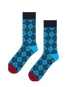 Mini Argyle Jaquard Sock Navy Happy Socks