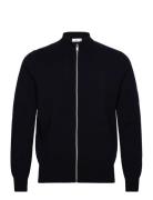 Zipped Knit Cardigan Navy Mango