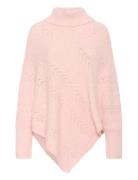 Crholiday Turtelneck Poncho Pink Cream