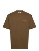 Wbbaine Flower Tee Brown Woodbird