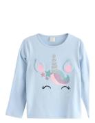 Top Ls Unicorn Face Blue Lindex