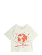 Mini Rodini Society Sp Ss Tee Cream Mini Rodini