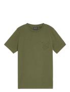 Embossed Eagle T-Shirt Green Lyle & Scott