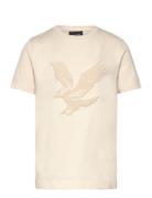 Towelling Eagle T-Shirt Cream Lyle & Scott