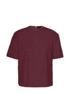 Beaded Over D Top Burgundy ROTATE Birger Christensen