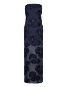 3D Mesh Maxi Dress Navy ROTATE Birger Christensen