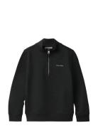 Chest Inst. Logo Half Zip Black Calvin Klein