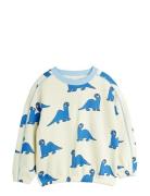 Dino Aop Sweatshirt Cream Mini Rodini