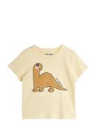 Dino Sp Regular Ss Tee Cream Mini Rodini