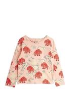 Mammoth Aop Ls Tee Pink Mini Rodini