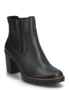 Rieker Ladies Mid Height Boots Y2577-00 Black Black Rieker