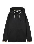 Hooded Cardigan Black BOSS