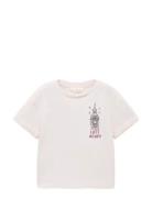 Printed Cotton-Blend T-Shirt Pink Mango