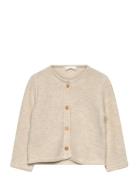 Knitted Button Cardigan Beige Mango