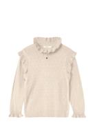 Fame Ls Blouse Cream Fliink