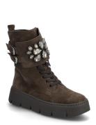 Laced Ankle Boot Brown Gabor