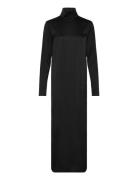 Turtleneck Satin Dress Black Filippa K