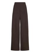 Pinstripe Wide Leg Pants Brown ROTATE Birger Christensen