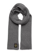 Watch Scarf Black Grey Belstaff