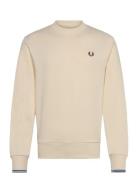 Crew Neck Sweatshirt Cream Fred Perry