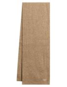 Soft Rib Knit Scarf Beige Superdry