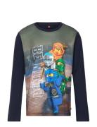 Lwtaffy 608 - T-Shirt L/S Navy LEGO Kidswear