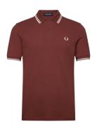 Twin Tipped Fp Shirt Burgundy Fred Perry