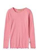 Rib T-Shirt L/S Reese Pink Wheat