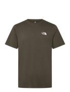 M S/S Simple Dome Tee Brown The North Face