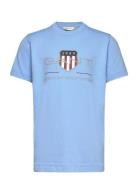 Archive Shield Ss T-Shirt Blue GANT