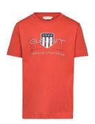 Archive Shield Ss T-Shirt Orange GANT