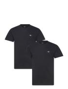 C-Neck T-Shirt 2-Pack Black GANT