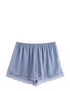 Shorts Lace Satin Blue Lindex