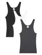 Scoop Neck Cotton Tank 3Pk Black Calvin Klein