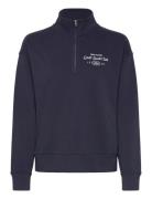 Graphic Half Zip Sweat Navy GANT