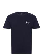 Ss Small Logo Tee Navy Lee Jeans