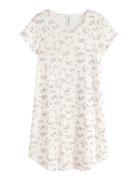 Nightdress Pointelle Aop Pink Lindex