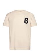 G Badge Ss T-Shirt Cream GANT