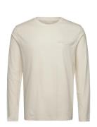 Reg Tonal Shield Ls T-Shirt Cream GANT