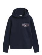 Reg Graphic Hoodie Navy GANT