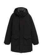 Tech Hooded Parka Black Tom Tailor